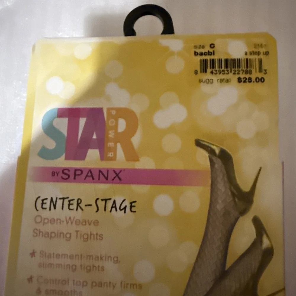 Lot of 4 STAR by Spanx Enter-Stage Shaping Tights Size C Mixed Pattern NIP